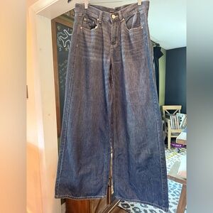 Sincerely Jules Wide-Leg Blue Jeans